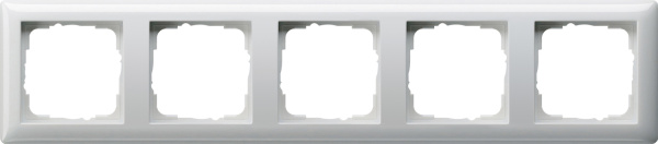 Gira Standard 55 Бел глянц Рамка 5-ая 021503