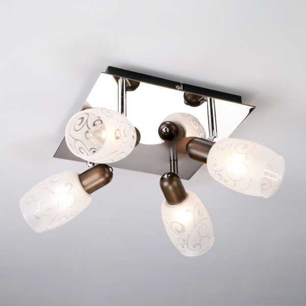 Eurosvet Спот 60301/4 хром/венге 00000059005