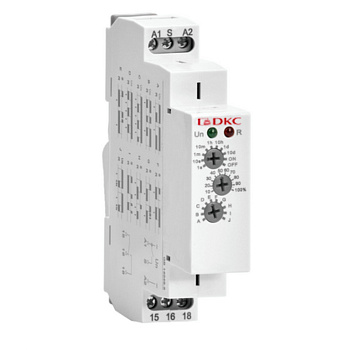 DKC Реле времени многофункциональное, конфигурация контакта 1CO, AС/DC 12-240В