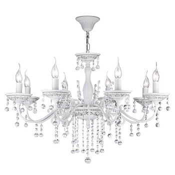 Maytoni Elegant Bellona Белый Люстра 8xE14 60W ARM386-08-W Maytoni Elegant Bellona Белый Люстра 8xE14 60W ARM386-08-W