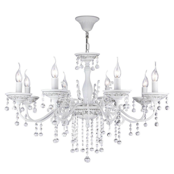 Maytoni Elegant Bellona Белый Люстра 8xE14 60W ARM386-08-W Maytoni Elegant Bellona Белый Люстра 8xE14 60W ARM386-08-W