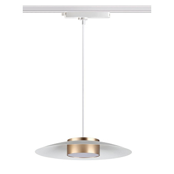 Novotech 358896 PORT NT22 белый/золото Светильник трековый однофазный трехжильный, провод 1м IP20 LED 4000К 18W 220-240V PILZ