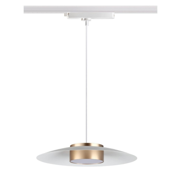 Novotech 358896 PORT NT22 белый/золото Светильник трековый однофазный трехжильный, провод 1м IP20 LED 4000К 18W 220-240V PILZ