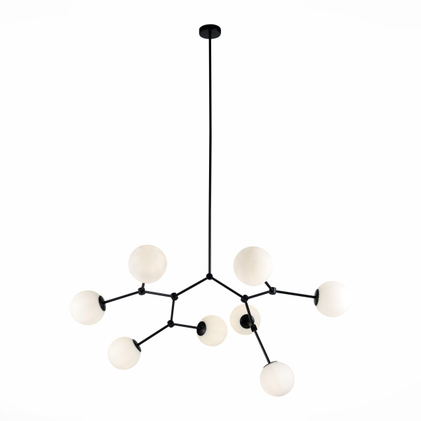 ST LUCE  SL1506.403.08 Люстра подвесная Черный/Белый E14 8*40W