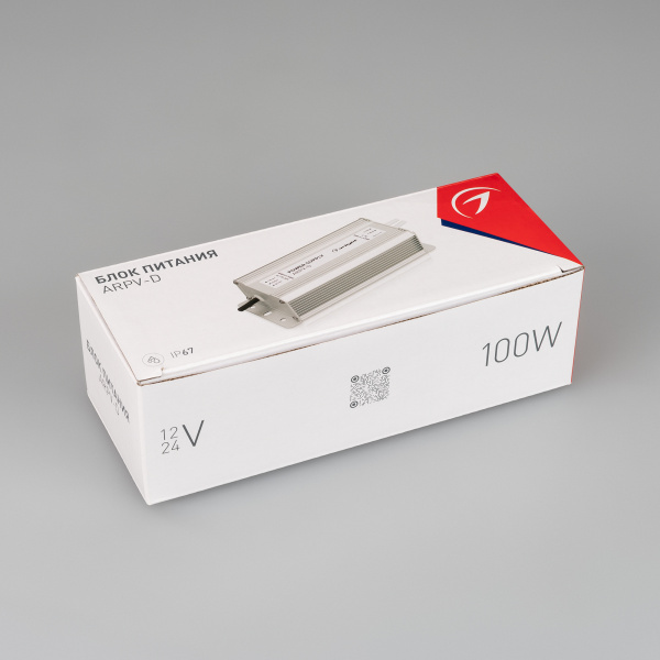 Купить Arlight Блок питания ARPV-12100-D (12V, 8.3A, 100W) (IP67 Металл, 3 года) 026434