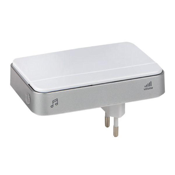 Купить EKF PROxima Звонок беспроводной в розетку Classic (бел.-сер. 51 мелод. с индик. 4 ур.)