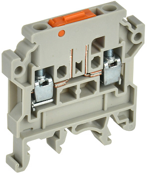 IEK Колодка клеммная CTS-DT измерит. нож. разм. 4мм2 серая