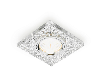 Ambrella Встраиваемый точечный светильник K8170 CH S хром/прозрачный хрусталь MR16