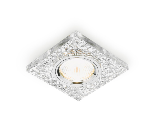 Ambrella Встраиваемый точечный светильник K8170 CH S хром/прозрачный хрусталь MR16