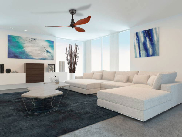 Купить Eglo 35026 Потолочный вентилятор LAGOS 52, Ø1320, серебряный, коричн