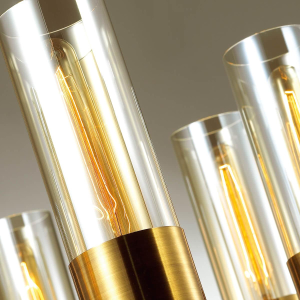 Купить Odeon Light 4659/6 ODL20 573 золотой/прозрачный Люстра E27 6*60W 220V STEPI