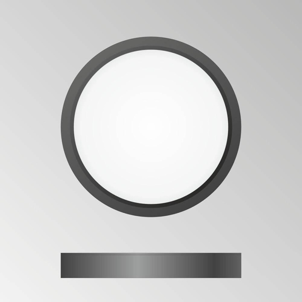 Купить Citilux CL738121N Бейсик Черный Светильник накладной LED 12W*4000K