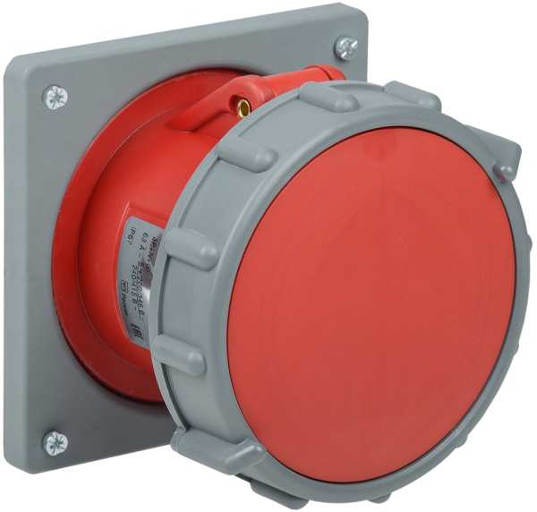 IEK Розетка встраиваемая MAGNUM ССИ-435 63А-6ч/200-415В 3P+PE+N IP67