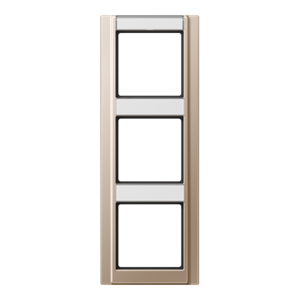 JUNG Рамка 3-кратная с полем для надписи шампань A583NACH