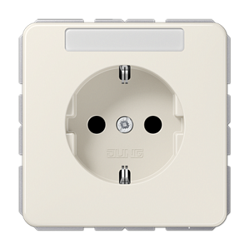 JUNG SCHUKO®-розетка 16 A / 250 B ~ с полем для надписи, слоновая кость CD1521BFNA