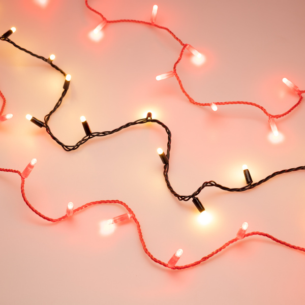 Купить Arlight Светодиодная гирлянда ARD-STRING-CLASSIC-10000-BLACK-100LED-MILK-STD Warm (230V, 7W) (Ardecoled, IP65) 028209