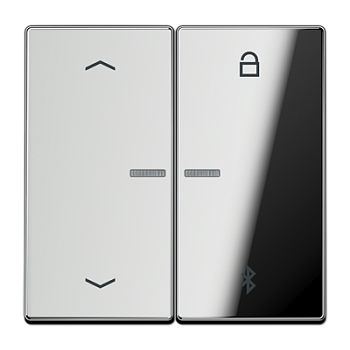 JUNG Таймер универсальный Bluetooth "стрелки", хром GCR1751PBT