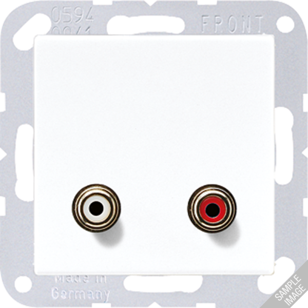 JUNG 2x Cinch Audio (RCA), слоновая кость MAA1021