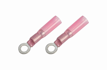 Наконечник кольцевой изолированный термоусаживаемый ø4.3мм 0.5-1.5мм² (НКи-т 1.5-4 / НКи-т1,25-4) красный Rexant 08-0009