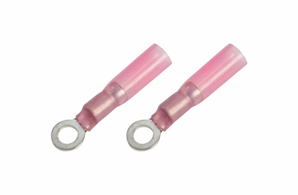 Наконечник кольцевой изолированный термоусаживаемый ø4.3мм 0.5-1.5мм² (НКи-т 1.5-4 / НКи-т1,25-4) красный Rexant 08-0009