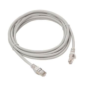 EKF Патч-корд TERACOM PRO Cat.6 экранированный FTP оболочка LSZH серый (3,0м)