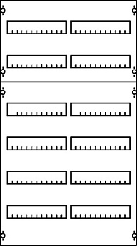 ABB Панель под установку мод. устройств 2ряда/5реек h==750 2V1A