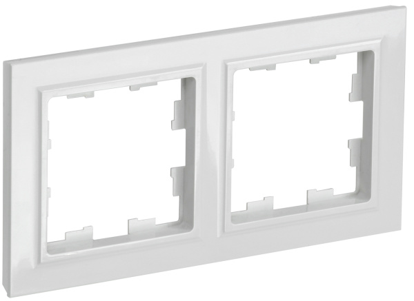 IEK BRITE BASE Белый Рамка 2-м РУ-2-БрБ