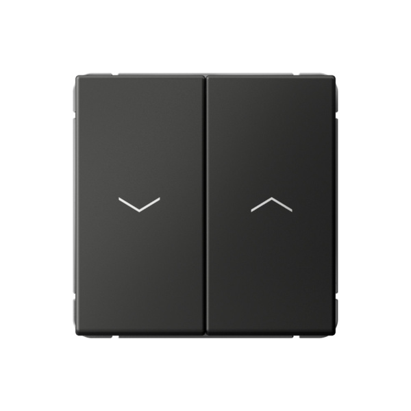 Systeme Electric ArtGallery Базальт Выключатель 2-клавишный для жалюзи, 2х сх.4, 10А, механизм