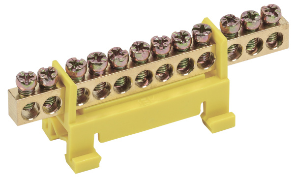 IEK Шина PE земля на DIN-изол тип Стойка ШНИ-6х9-12-С-Ж