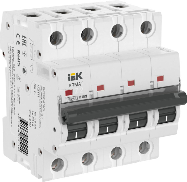 IEK ARMAT Автоматический выключатель M10N 4P Z 2А AR-M10N-4-Z002
