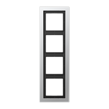 JUNG LSD Алюминий Рамка 4-ая (лакированный) ALD2984-L