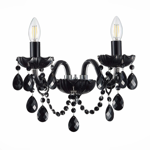 Купить ST LUCE SL642.401.02 Бра  Черный, Хром/Черный E14 2*40W