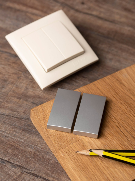 Купить EKF PROxima Валенсия лицевая панель выключателя 2-кл. 10А сталь