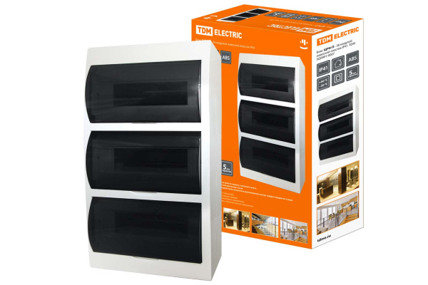 TDM Бокс ЩРН-П-36 модулей навесной пластик IP41 SQ0901-0007