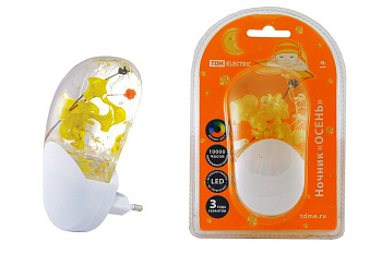 TDM Ночник "Осень" с датчиком света, светодиодный,1Вт , 220 В SQ0357-0003