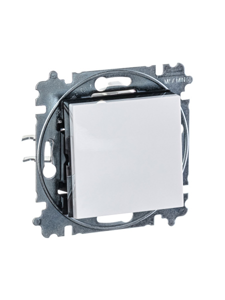 Купить ABB EPJ Levit белый / дымчатый чёрный Выключатель 1-клавишный 2CHH590145A6062