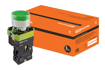 TDM Кнопка BW3361 с подсветкой зеленый 1з8 SQ0704-0054