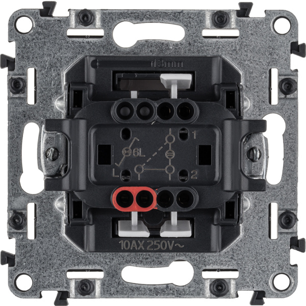 Купить Legrand Valena ALLURE DIY Бел Переключатель 1-клавишный с подсветкой 10А 250В 752726