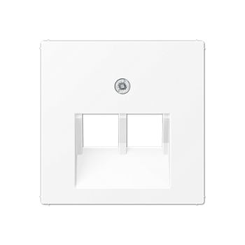 JUNG A Flow/A 550 Белый матовый Накладка на двойные UAE-розетки A569-2BFPLUAWWM