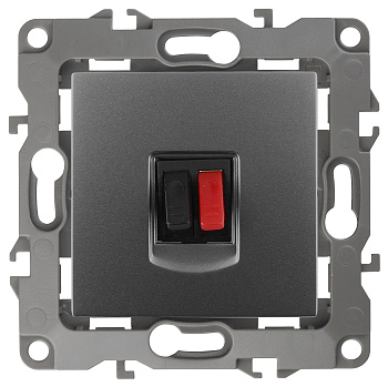 ЭРА 12-3111-12 Графит Розетка аудио, IP20, 12