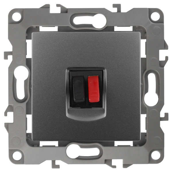 ЭРА 12-3111-12 Графит Розетка аудио, IP20, 12