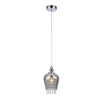 Ambrella Подвесной светильник со сменной лампой TR3609 CH/SM хром/дымчатый E27 max 40W D140*1000 Ambrella Подвесной светильник со сменной лампой TR3609 CH/SM хром/дымчатый E27 max 40W D140*1000