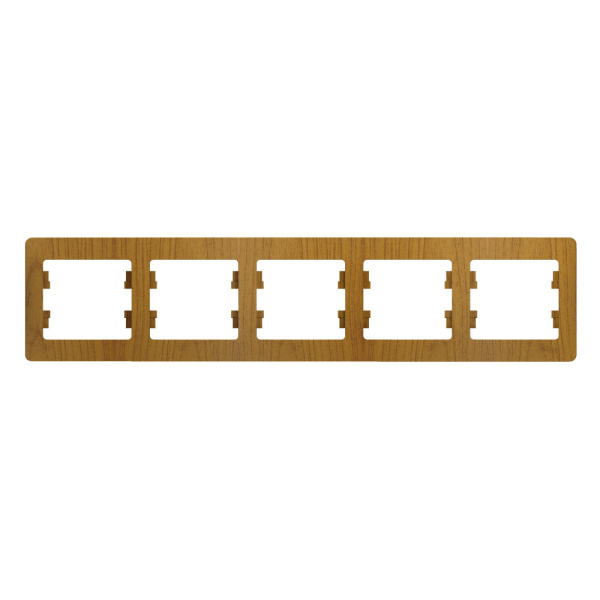 Systeme Electric Glossa Дерево Дуб Рамка 5-ая, горизонтальная