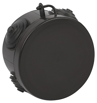 ЭРА Распаячная коробка KOR-65-40-4g-B открытой установки КОР 65х40мм черная с гермовводами 4 входа IP54