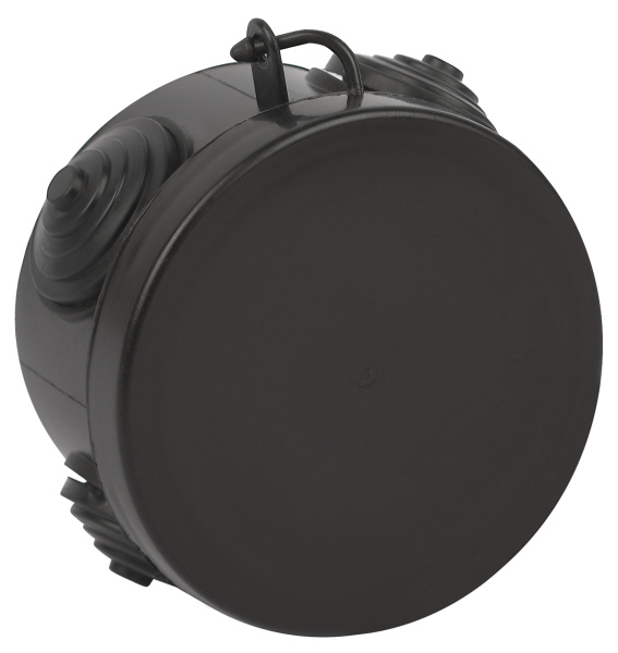 ЭРА Распаячная коробка KOR-65-40-4g-B открытой установки КОР 65х40мм черная с гермовводами 4 входа IP54