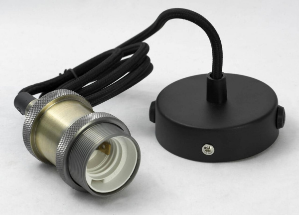 Купить Lussole LOFT Металл Черный / бронзовый Без плафона Подвес E27 60W LSP-9888