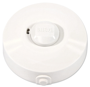 BEG Белый Датчик движения высокочастотный 360°, диаметр действия 8м., скрытый монтаж, IP20 94402