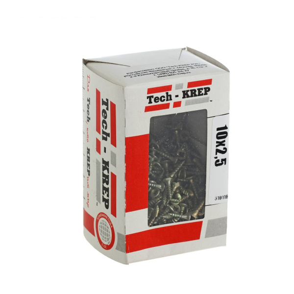 Tech-Krep Саморезы универсальные  10х2,5 мм (500 шт) желтые - коробка с ок. 102218