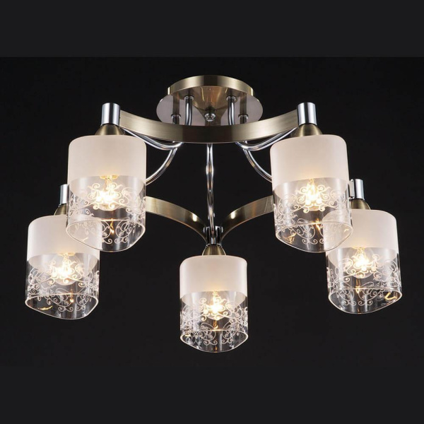 Купить Freya Modern Tasmania Бронза Антик Потолочный светильник E14 40W FR5475CL-05CH