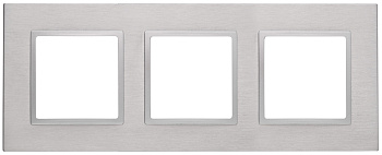 ЭРА 14-5203-03 Elegance Алюминий/алюм Металл Рамка 3-ая